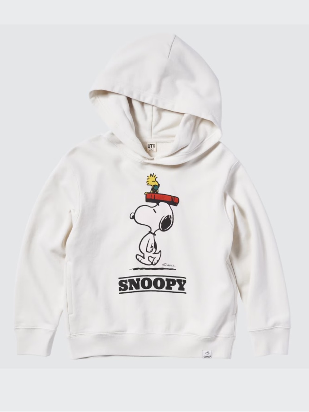 Uniqlo Kids Snoopy Graphic Hoodie in white